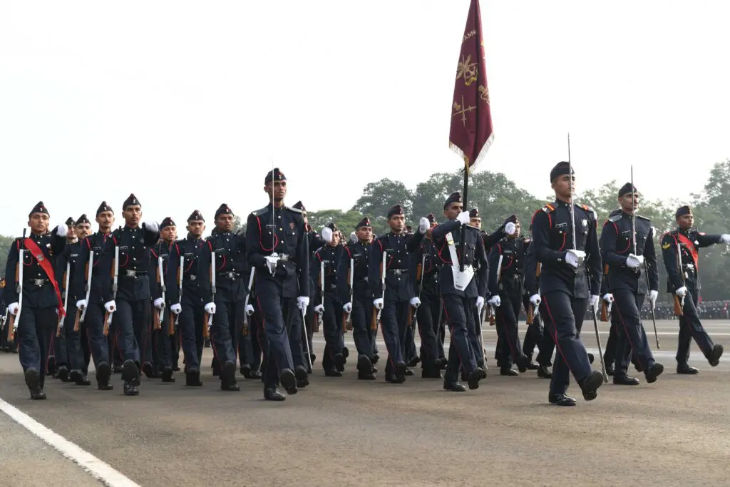 nda cadets marching